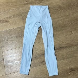 Lululemon pastel blue leggings with pockets
